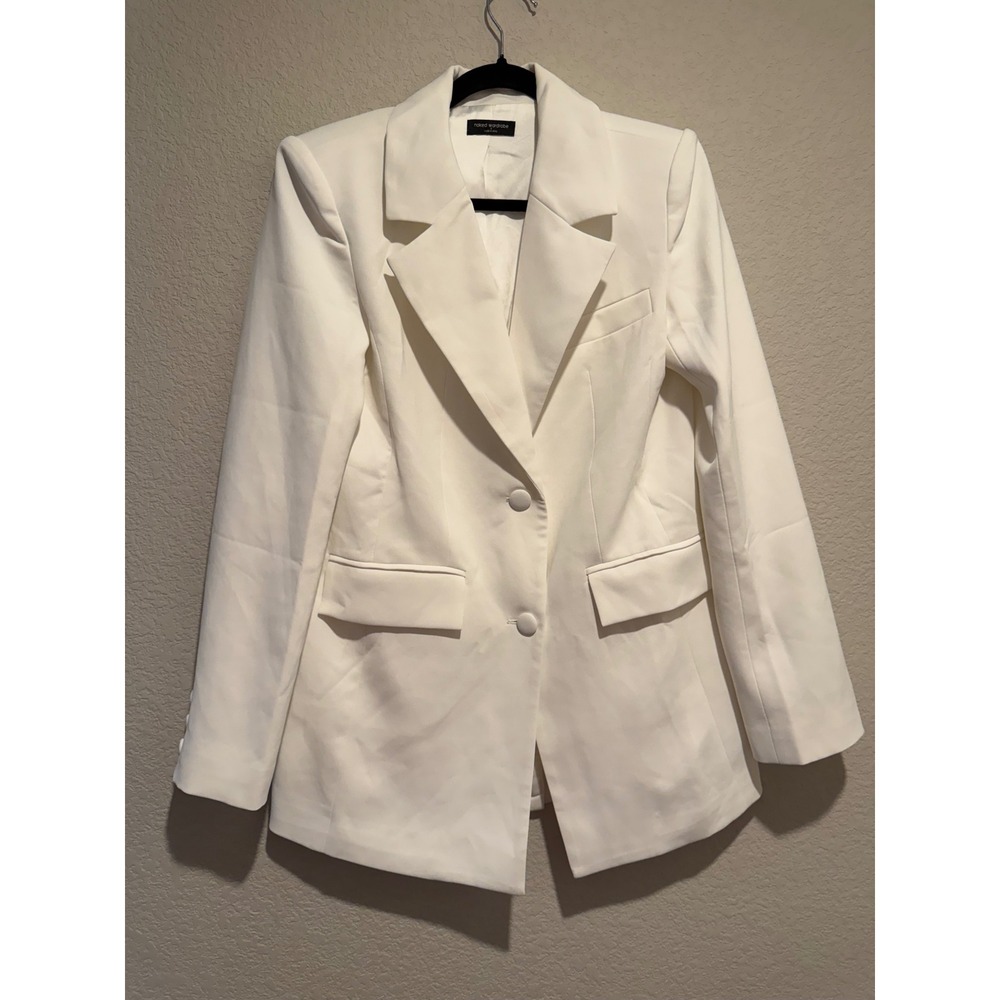 Naked Wardrobe White Blazer